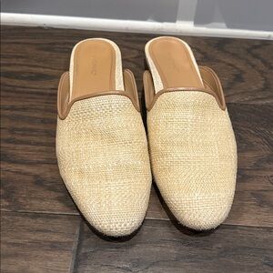 Vionic Willa mule Woven Cream Slip-On Loafers 10